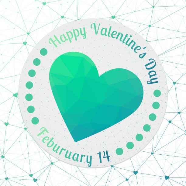 低聚情人节心。图片下载