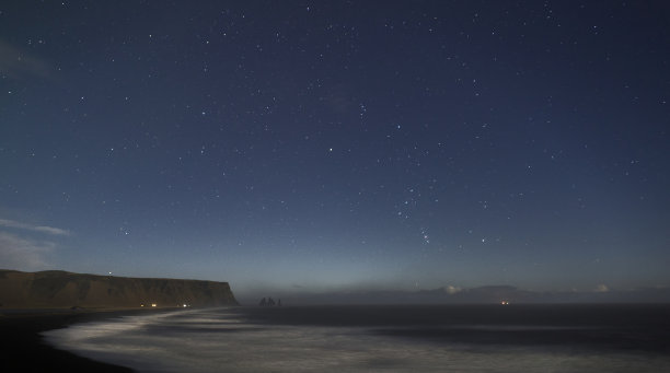 冰岛海岸的夜晚图片下载