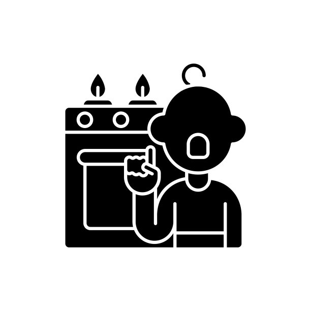 童年创伤黑色象形文字图标图片下载