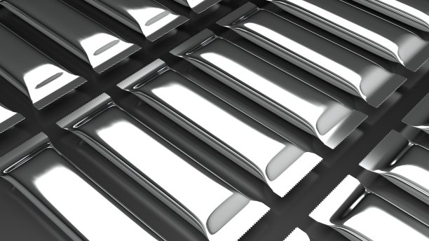 巧克力棒包黑色背景多中心3D渲染图片下载