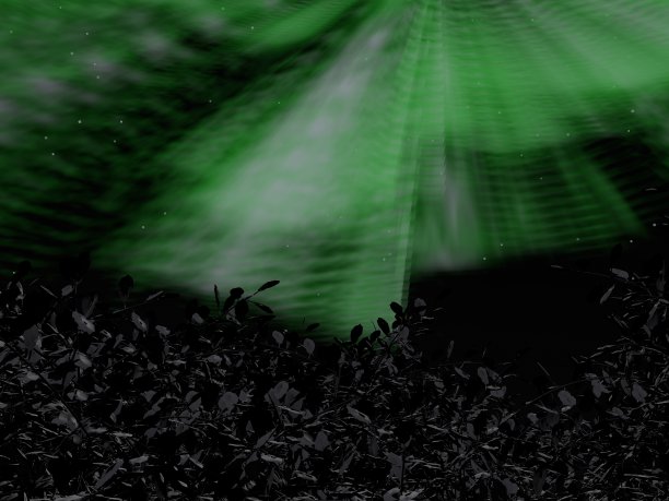 极光和天空的奇妙景观图片下载