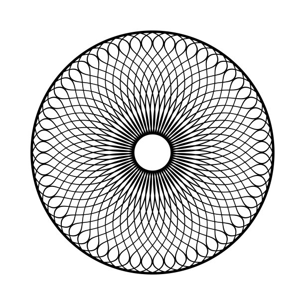 抽象装饰的几何圆形图案。图片下载