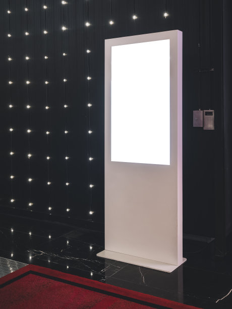 模拟液晶显示屏标识架室内建筑媒体广告图片下载