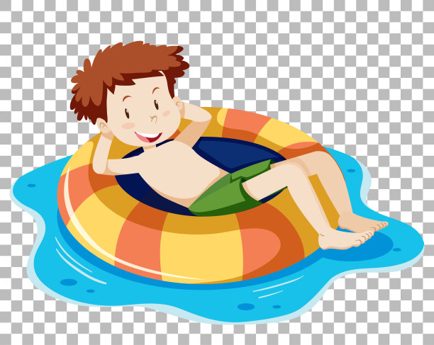 夏日海滩上的孤独人群图片下载