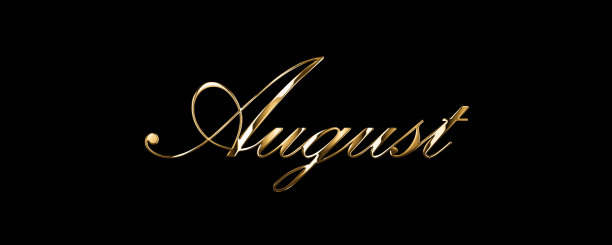 奢华金文月八月图片下载