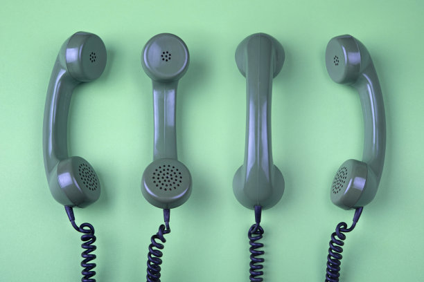 老式旋转式电话听筒图片下载