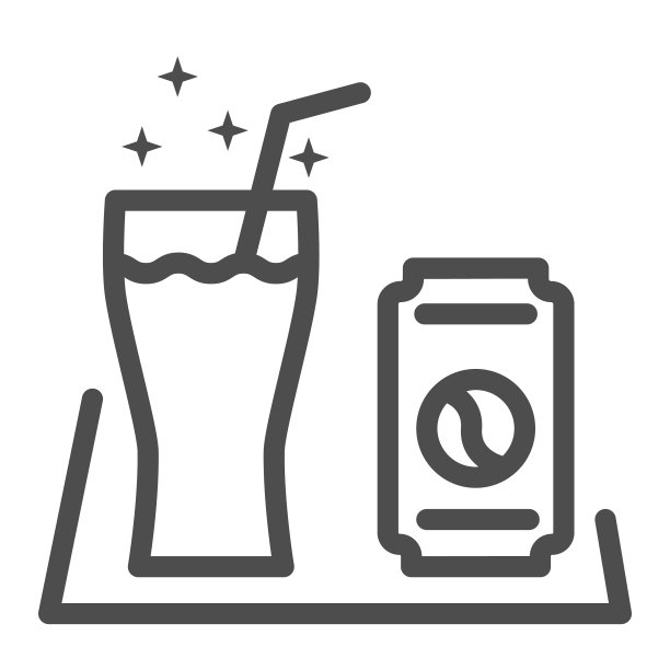 软饮料系列图标野餐概念汽水罐图片下载