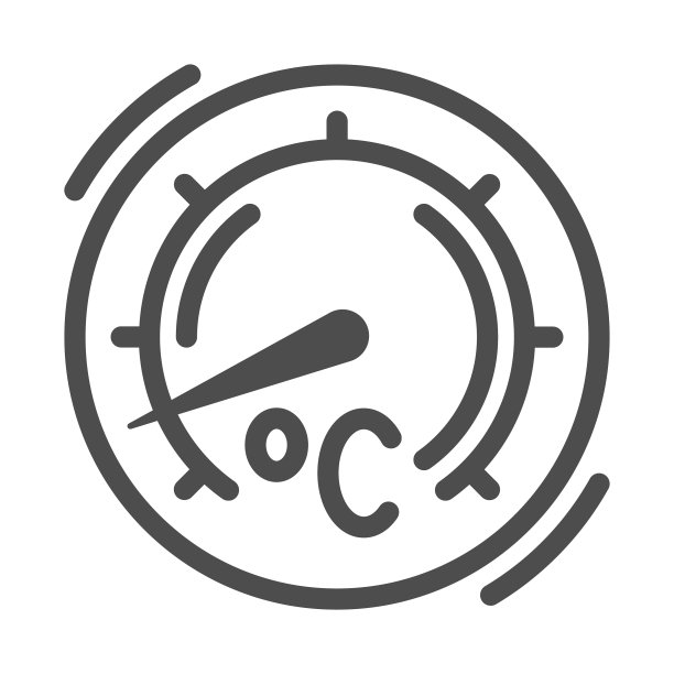 温度计烤线图标BBQ概念图片下载