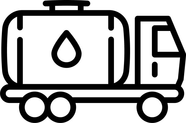 油罐车图标轮廓样式图片下载