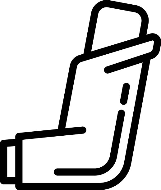 医用吸入器图标轮廓风格图片下载