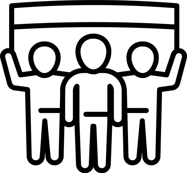 团队旗帜图标轮廓风格图片下载