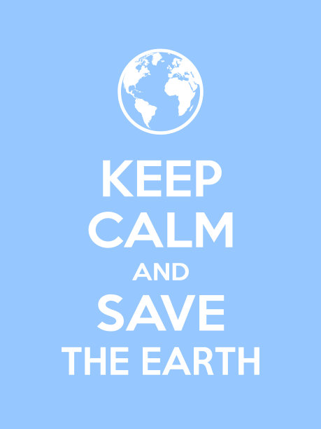 保持冷静拯救地球的励志名言图片下载