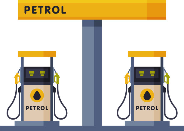加油站汽油和汽油图片下载