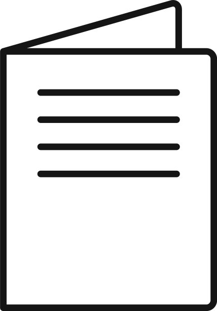 教育宣传册图标轮廓风格图片下载