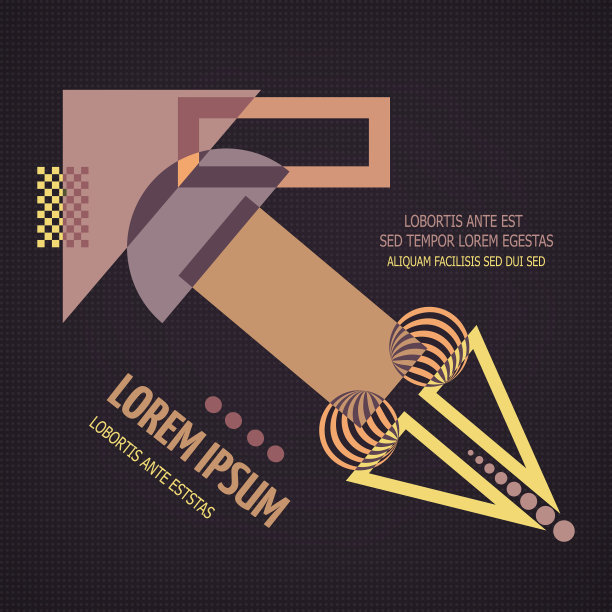 抽象几何现代非对称设计图片下载