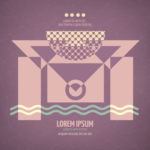 抽象几何现代对称设计图片下载