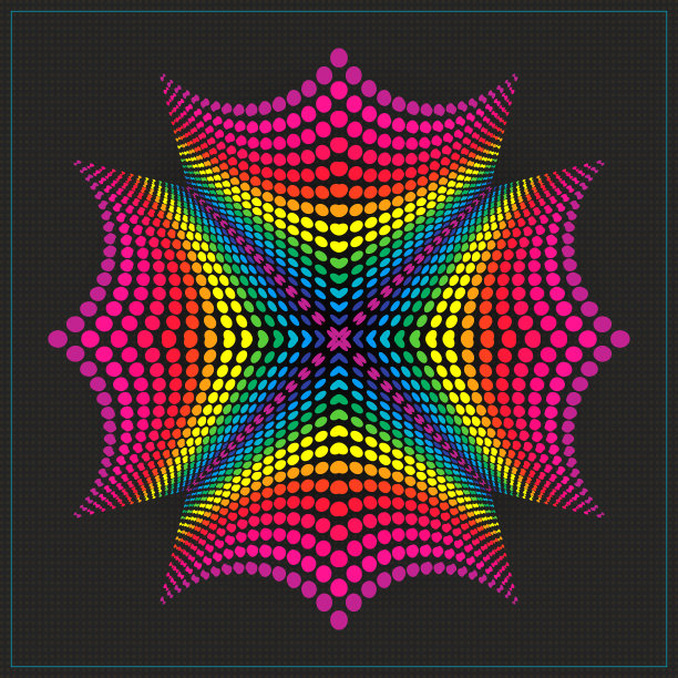 具有变形效果的抽象几何元素图片下载