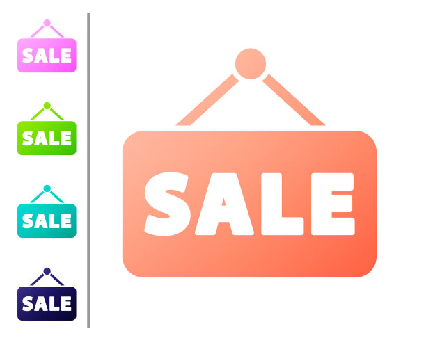 珊瑚牌上挂着文字销售图标图片下载