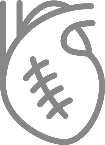 心肌梗死疤痕线图标图片下载