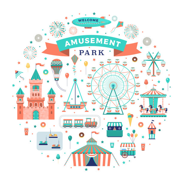 平板游乐园套装图片下载