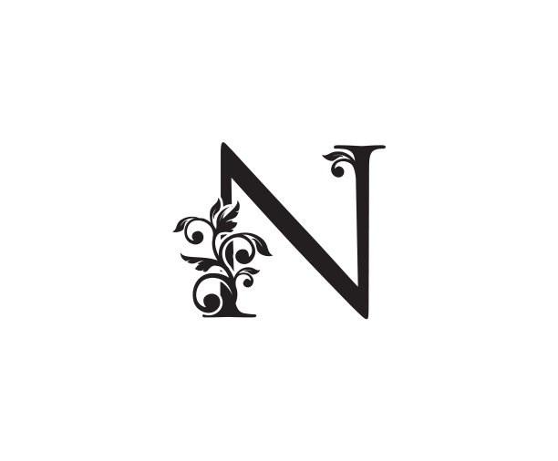 复古字母n标志经典的n字母设计图片下载
