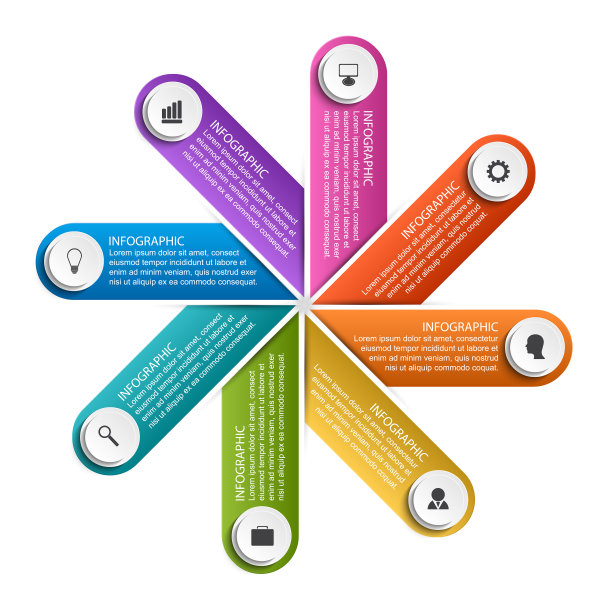 抽象选项信息图形模板图片下载