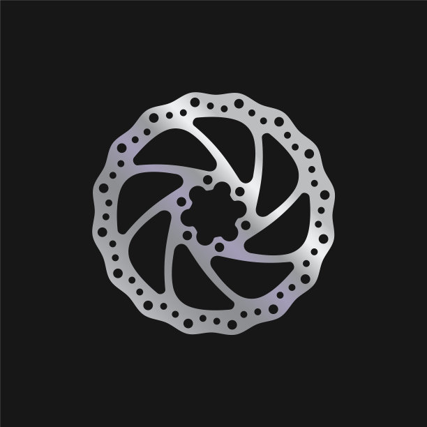 MTB自行车自行车制动盘逼真图片下载