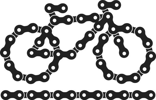 黑白自行车或自行车图标制作的自行车图片下载