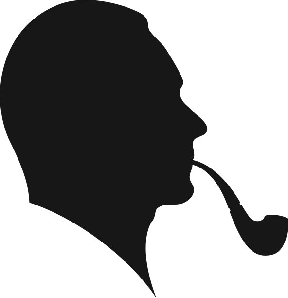 一个男人抽烟斗侧面一个男人抽烟图片下载