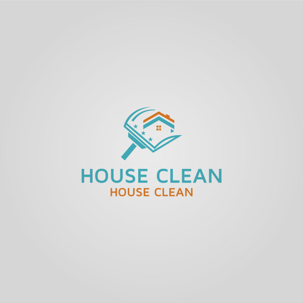房屋清洁标志设计模板图片下载