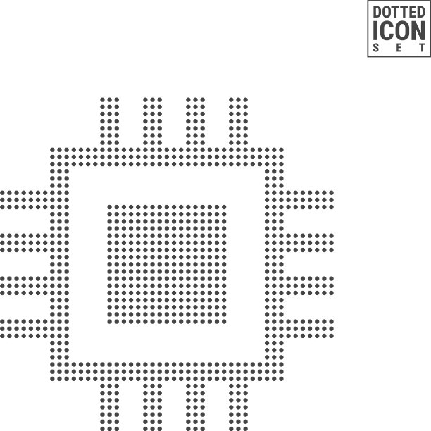 微芯片点图案图标微芯片点的图标图片下载