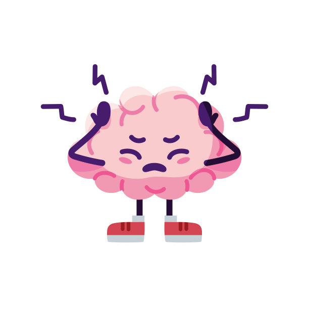 孤立大脑卡通图片下载