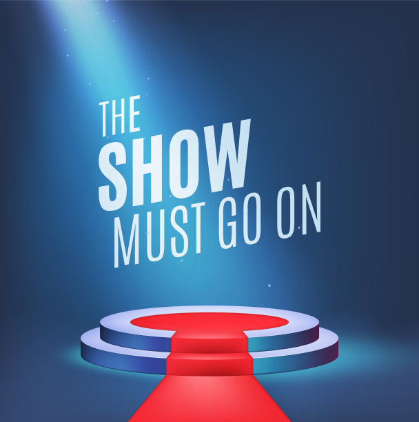 演出必须继续。高品质逼真的运动灯为您的设计。孤立向量元图片下载