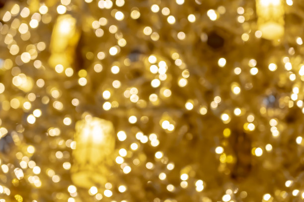 圣诞背景与散景灯;模糊的圣诞背景图片下载