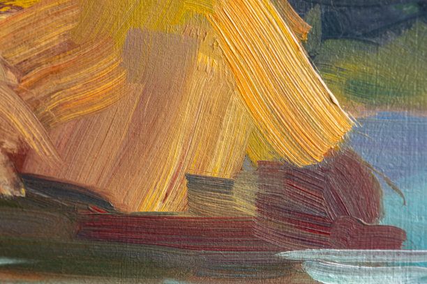 抽象的彩色背景与油画。丰富多彩的艺术背景。图片下载