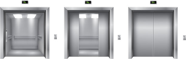 电梯或电梯采用开式半开式关闭图片下载