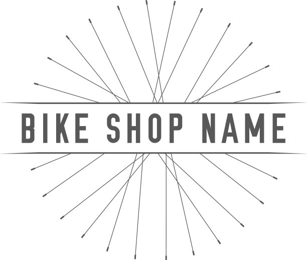 自行车店会徽设计元素为自行车店或图片下载