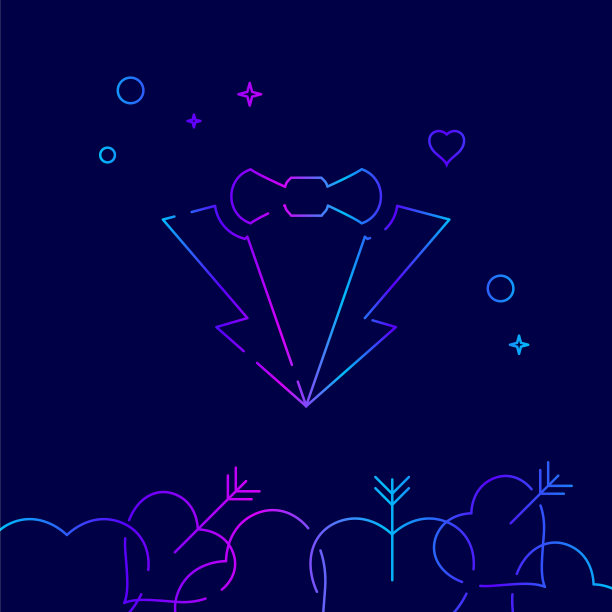 新郎西装线图标符号象形符号签字上图片下载