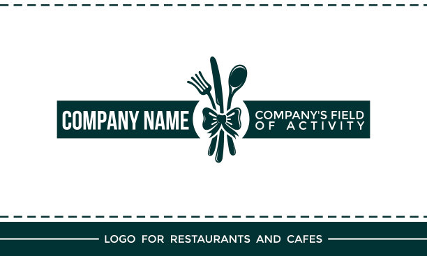 餐厅和咖啡馆的标志图片下载