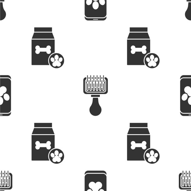 设置在线兽医诊所标志毛刷图片下载