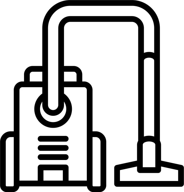 家用吸尘器图标轮廓风格图片下载