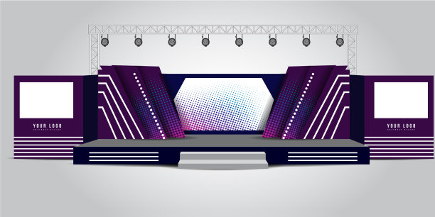 商务会议活动舞台设计图片下载