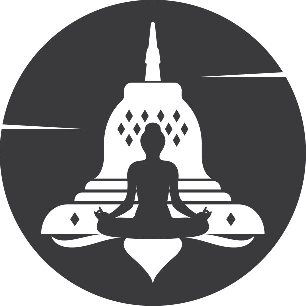 冥想标志模板图标图片下载