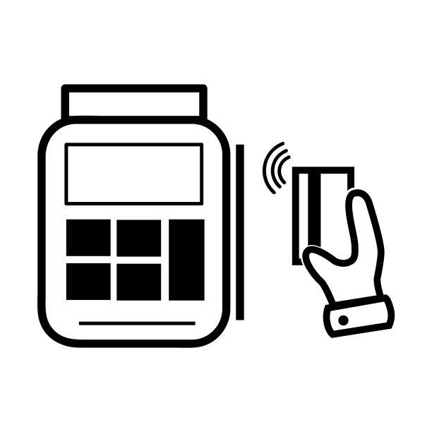 简单的图标手握借记卡或信用卡图片下载