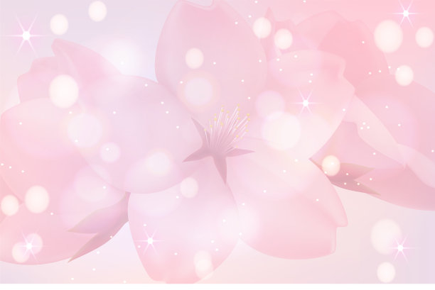 日本樱花各种插画。图片下载