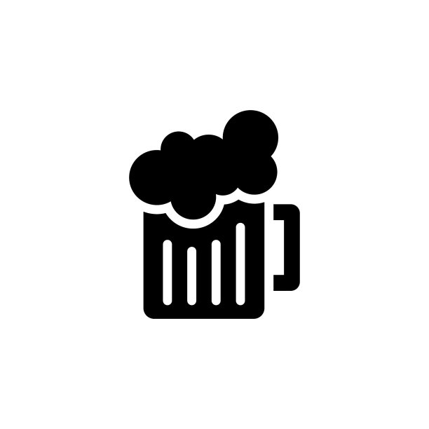 啤酒图标矢量标志图片下载