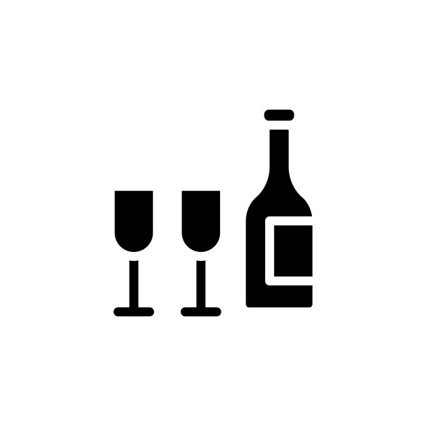 矢量葡萄酒图标标志图片下载