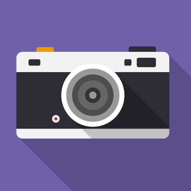 复古相机图标孤立的背景与长图片下载