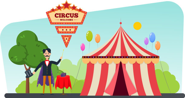 马戏楼帐篷沙皮托受邀参加活动图片下载