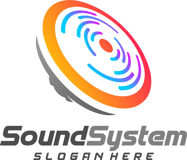 音响系统logo设计音响标志模板图片下载